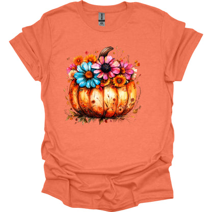 Pumpkin Flower T Shirt