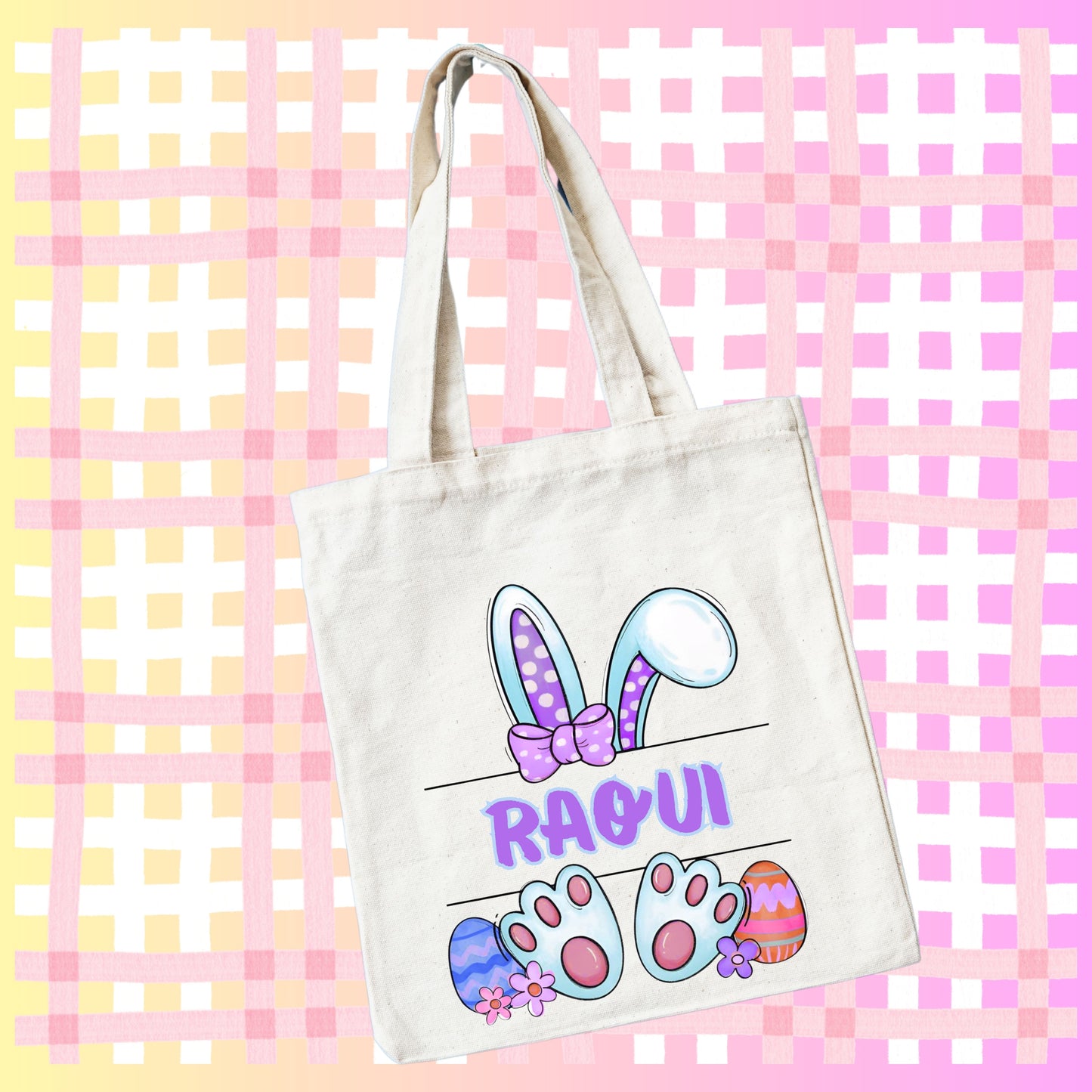 Customizable Easter Tote Bag