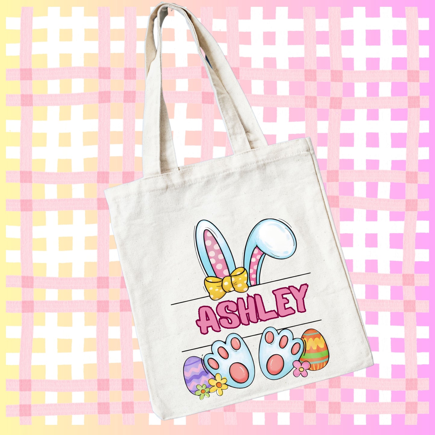 Customizable Easter Tote Bag