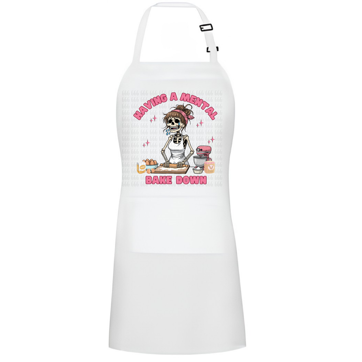 Mental bake down apron