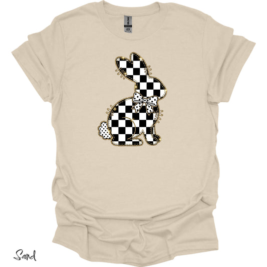 Checkered Bunny T Shirt