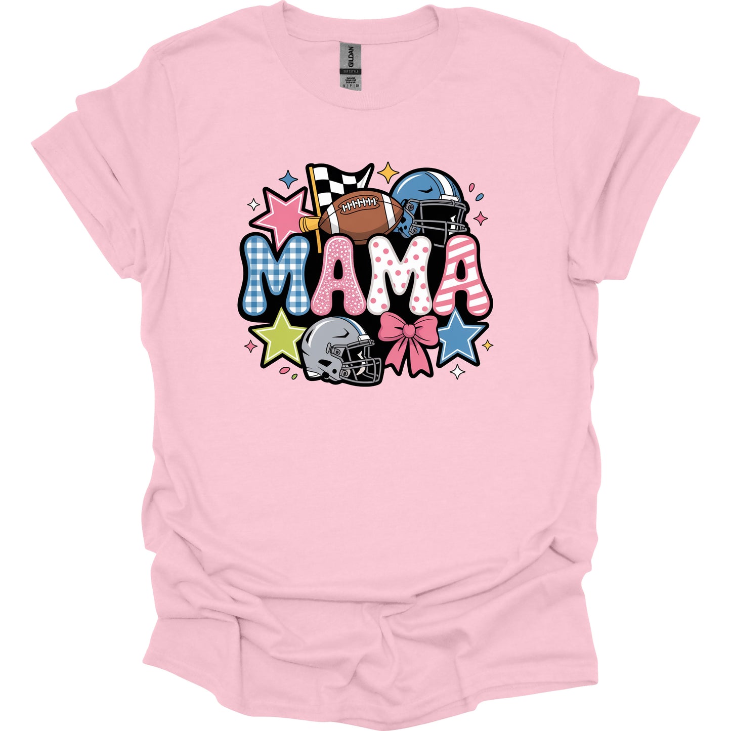 Football Mama Pink T-Shirt