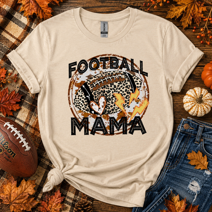 Football Mama Round T-Shirt