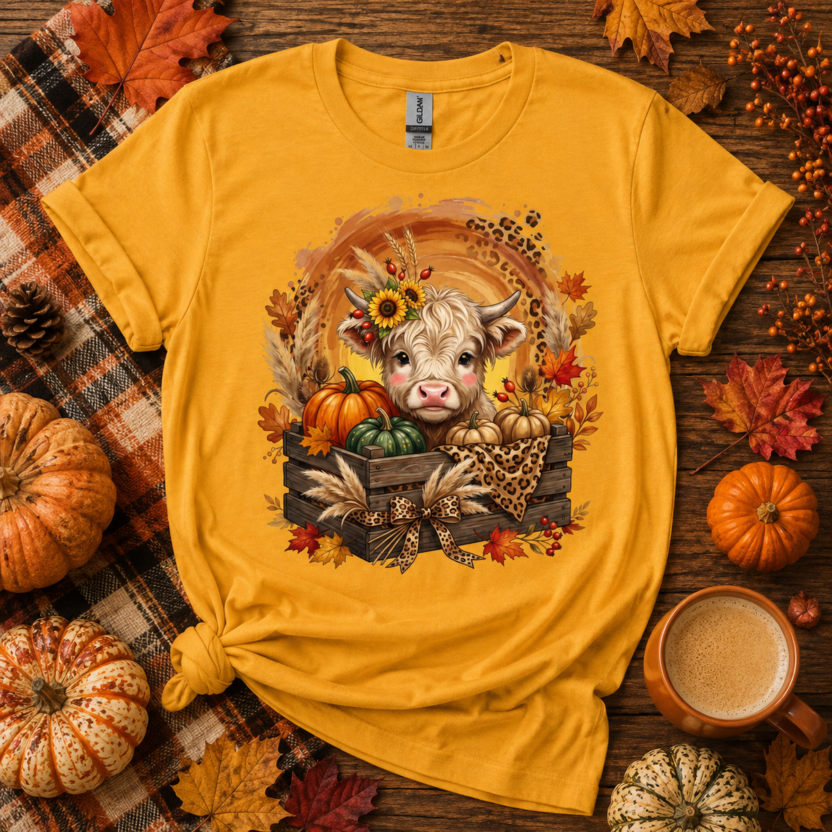 Fall cow T Shirt